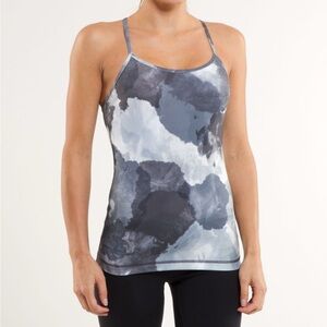 Lululemon Power Y Tank *Everlux Black and white Size 4